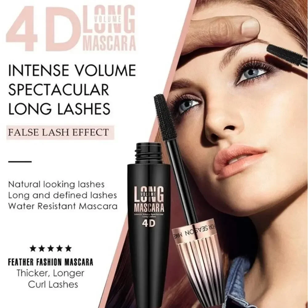 My Amazing Lashes 4D Silk Fiber Lash Mascara - Black, Volume & Length,Waterproof